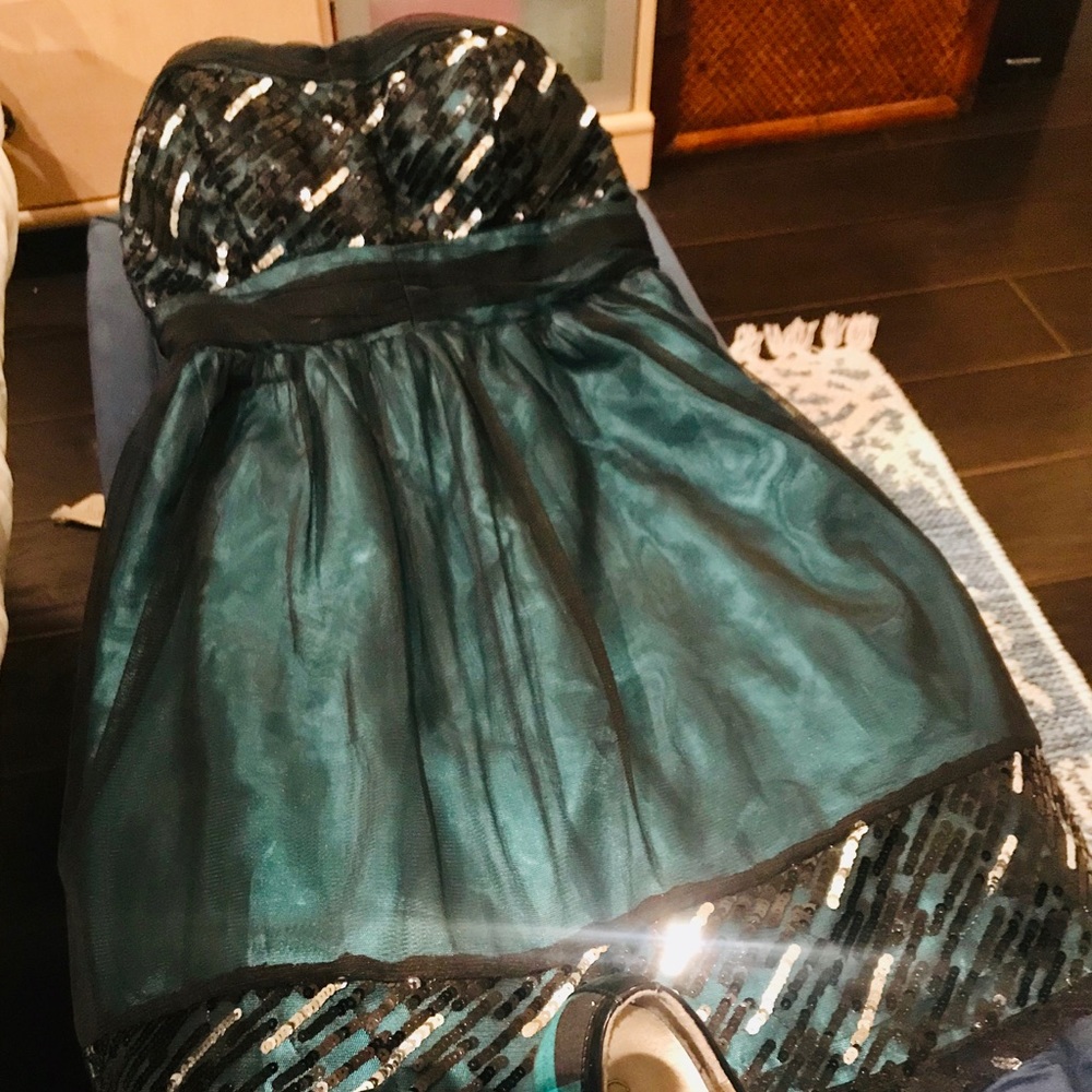 Strapless going out dress